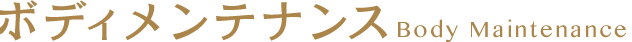 ごボディメンテナンス Body Maintenance